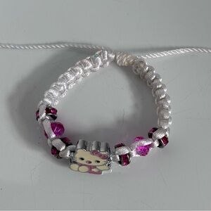 Hello Kitty bracelet 5”- 10” circumference handmade